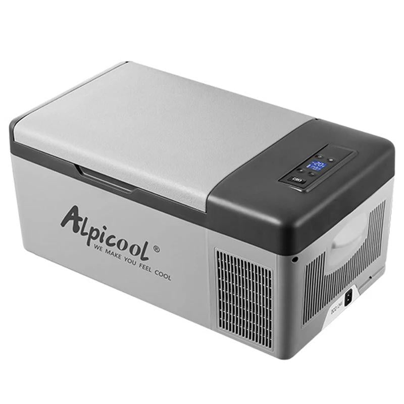 15L Portable Car Fridge Freezer – Dual Use for Home & Car (12V/24V DC + AC Compatible)