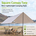 Brand new 3x3  Camping Canopy Outdoor Sunscreen Awning Portable Waterproof Tarp Multifunctional Shelter