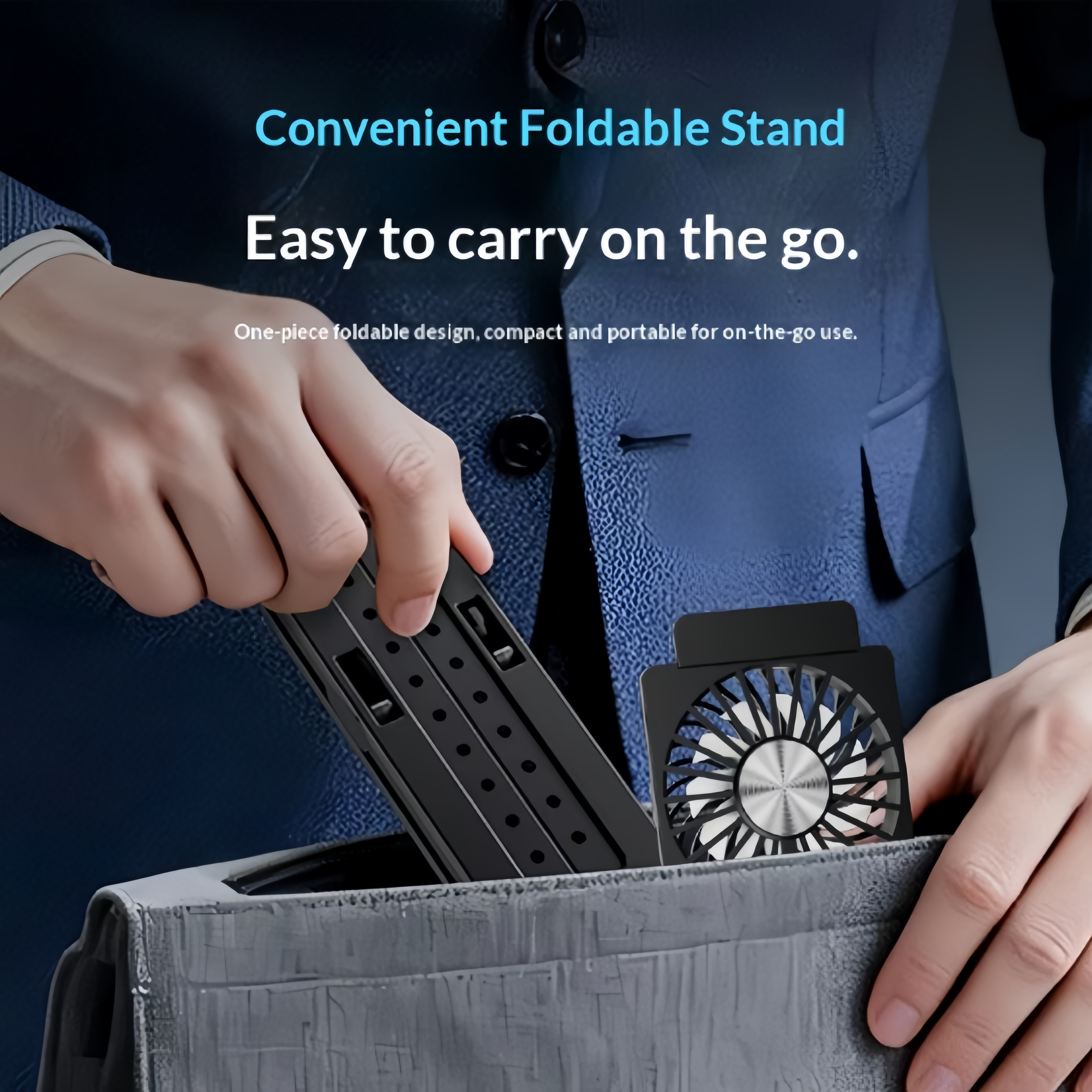 Universal RGB LED Laptop Cooling Stand with Big Fan for Gaming Laptop, MacBook & Tablet
