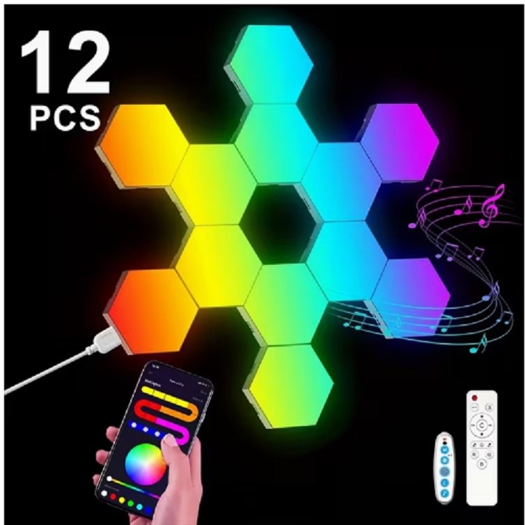 Hexagon Wall Light Panels RGB/APP