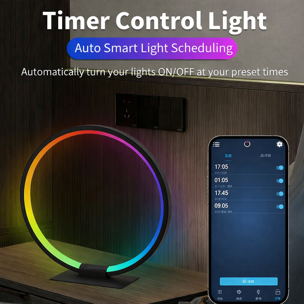 USB 5V RGB Sound Control Music Rhythm Light, WS2812 LED Ambient Light Bar, Desktop Ornament for Computer Desk Bedroom