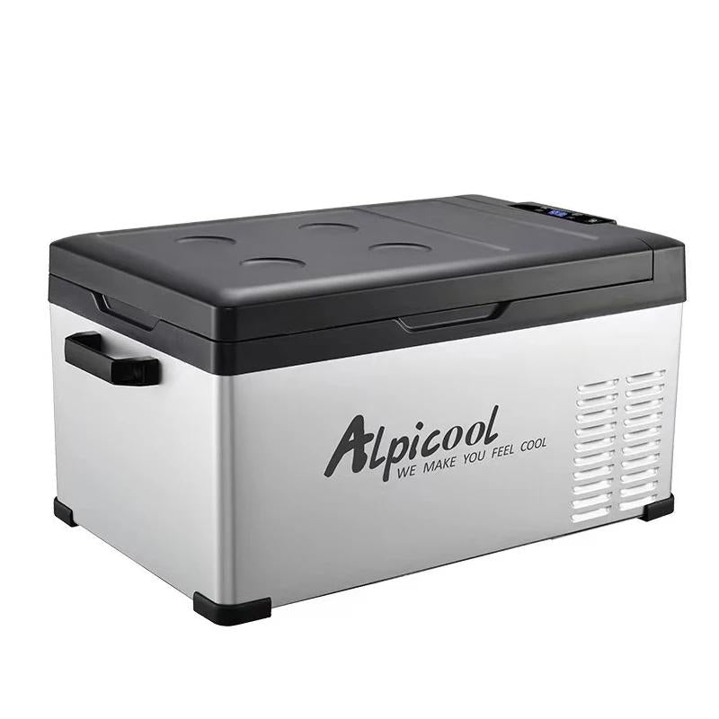 15L Portable Car Fridge Freezer – Dual Use for Home & Car (12V/24V DC + AC Compatible)