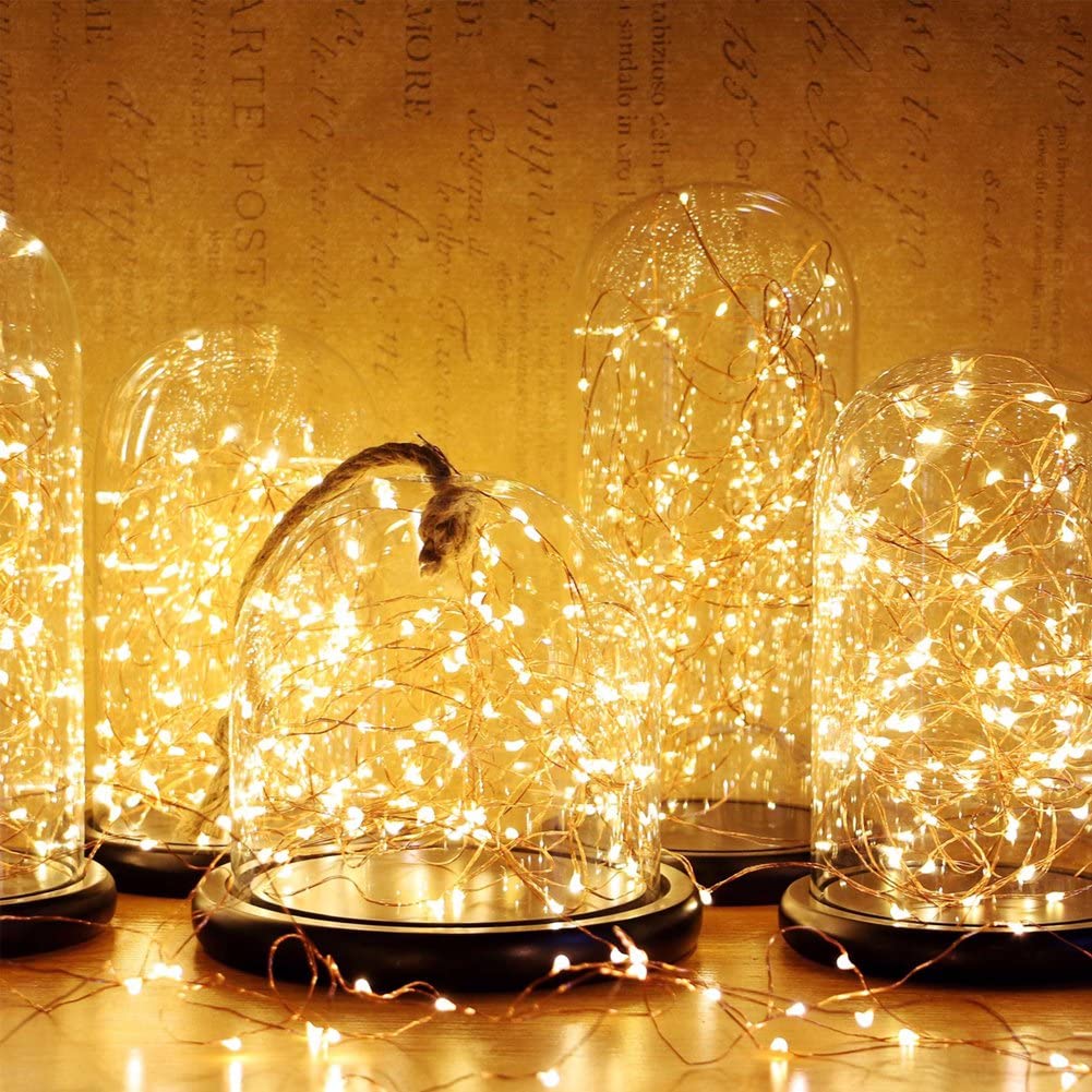 5M 50Leds USB Powered SEED LIGHTS Copper Wire String Lights Fairy String Lights -Silver Wire