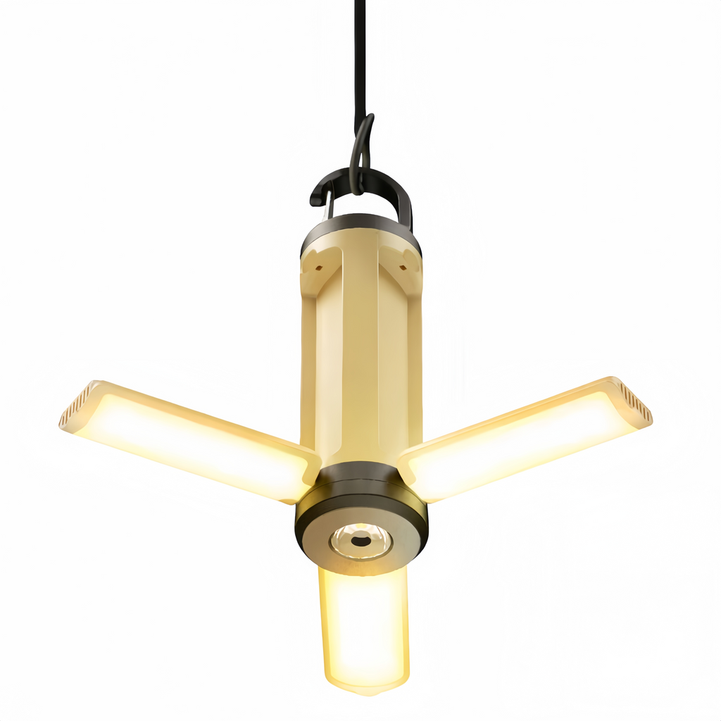 Portable Camping Lantern  6 Modes Adjustable Brightness Hanging Foldable 1200mAh Emergency Light Outdoor
