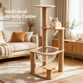 Multi-Level Cat Tree with Sisal Scratching Posts, Cozy Condo & Stable Base