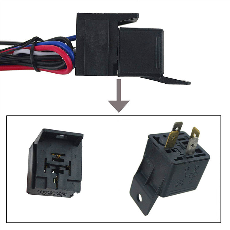 DC 12V Ignition Switch Panel 5 in 1 Car Engine Start Push Button LED Toggle