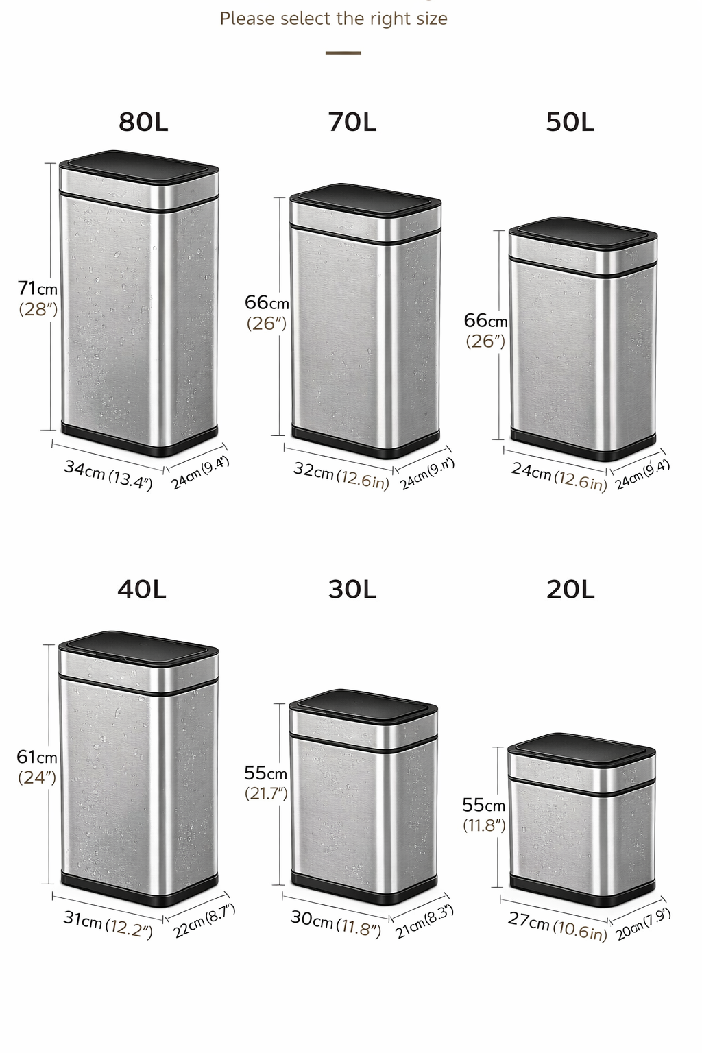 Automatic Sensor Trash/Rubbish Bin, Hands-Free Touchless