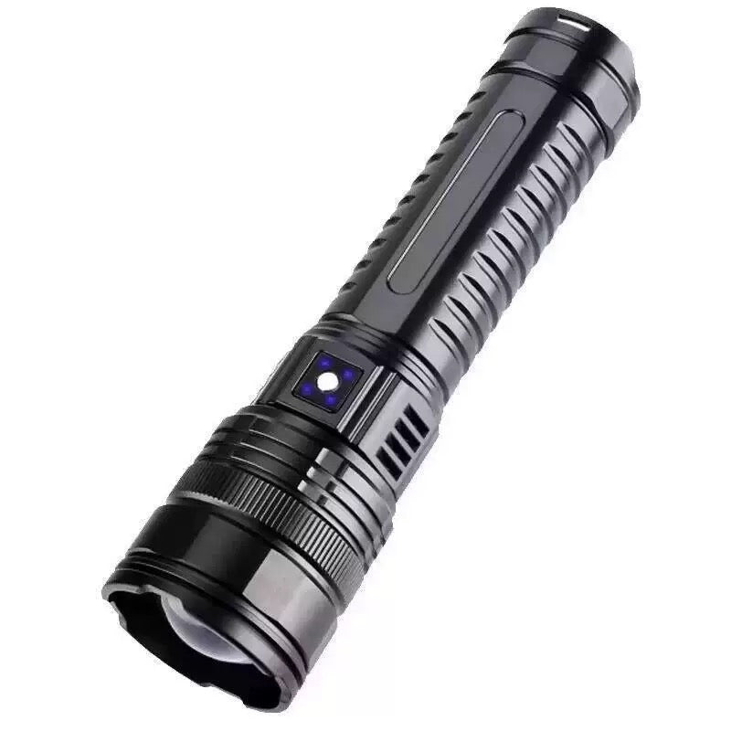 Powerful Tactical White Laser Flashlight Built-in Battery Rechargeable LED Torch Waterproof Zoomable Camping Hunting Lantern