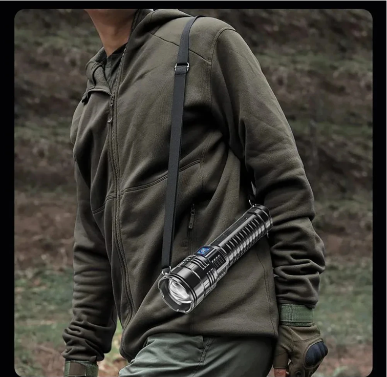 Powerful Tactical White Laser Flashlight Built-in Battery Rechargeable LED Torch Waterproof Zoomable Camping Hunting Lantern