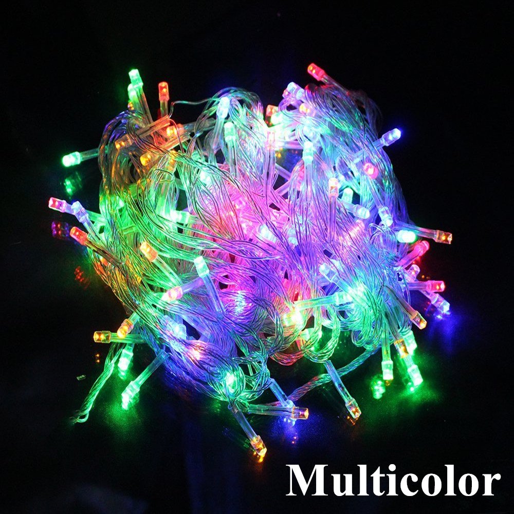 10M 100 led AC Power String Lights Fairy Light-Clear Wire