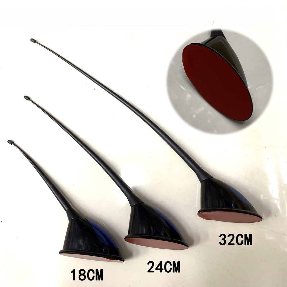 3-in-1 Universal Car Shark Fin Antenna Decorative Roof Antenna