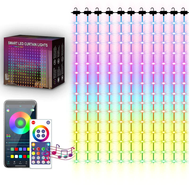 LED String Light Bluetooth WiFi  Christmas Birthday Party Garland Decor Fairy Light Curtain Light