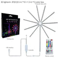 Smart LED Light Strip DIY Firework Remote Bluetooth Festoon Lamp Home Indoor Bedroom Party Bar Decor Fairy Christmas Lights