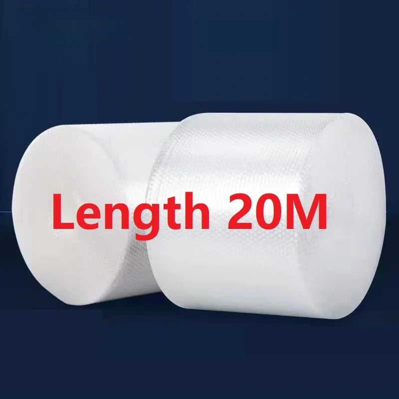 Wholesale Packaging Bubble Film Shockproof Thickening Bubble Paper Express Bubble Pad Rolled Bubble Bag Length 20M