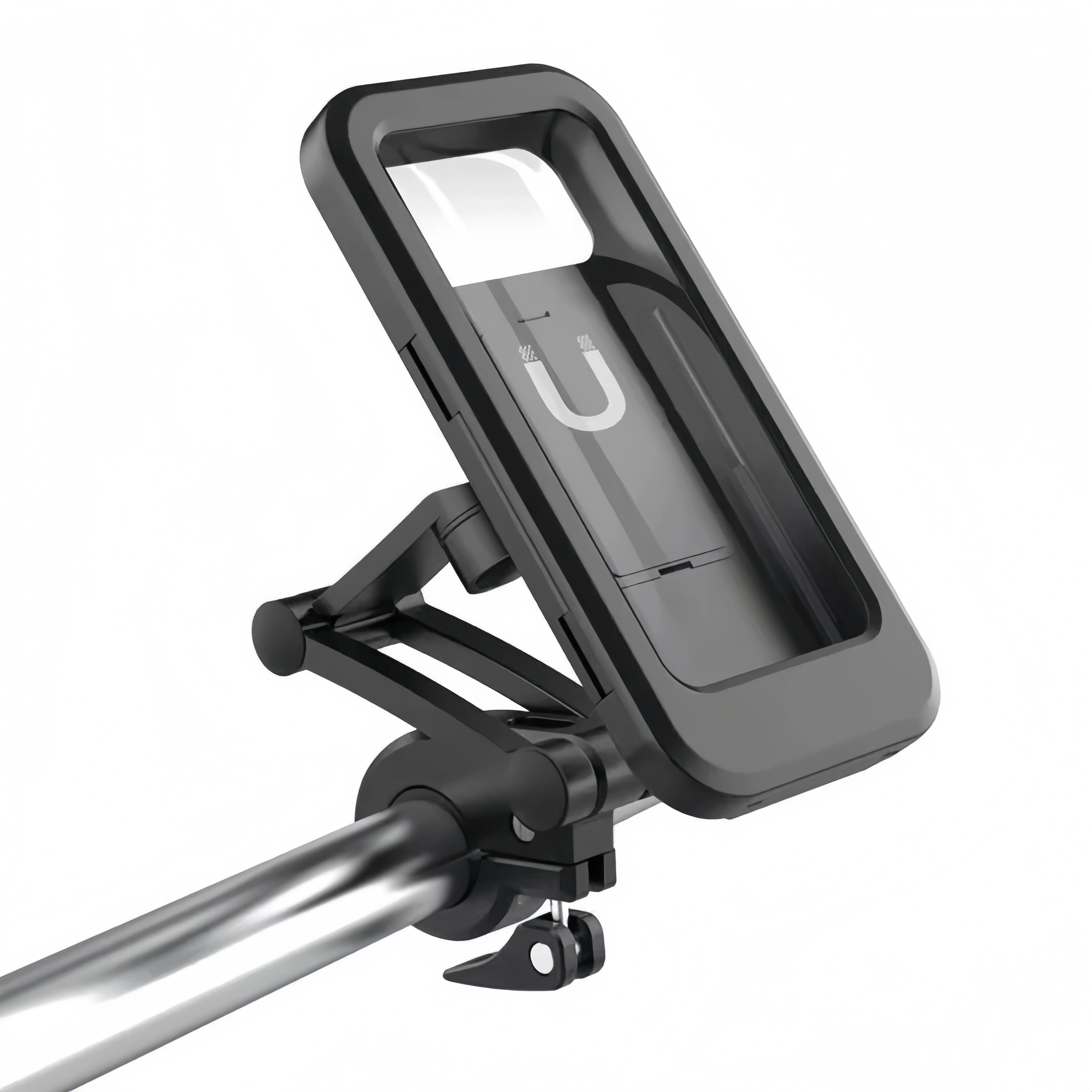 Waterproof 360 Rotatable Bike Phone Holder - Fits 5.5-7" Phones (Motorcycle/Bicycle Compatible)