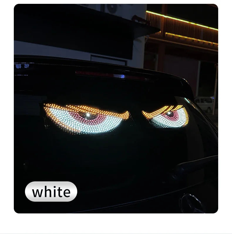 2pcs Car Eyes LED Light, Car LED Window Light ,USB Demon Eye Decorative Light