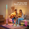Modern Intelligent RGB Room Corner Floor Ambient Light USB Power LED Light Indoor Decoration Mobile APP Dimming Vertical Light