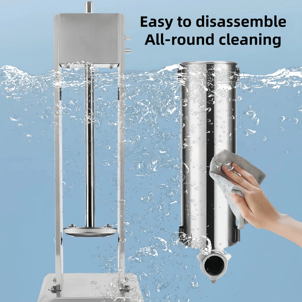 5L Vertical Sausage Stuffer – Manual Stainless Steel Sausage Filling Machine for Home & Commercial Use