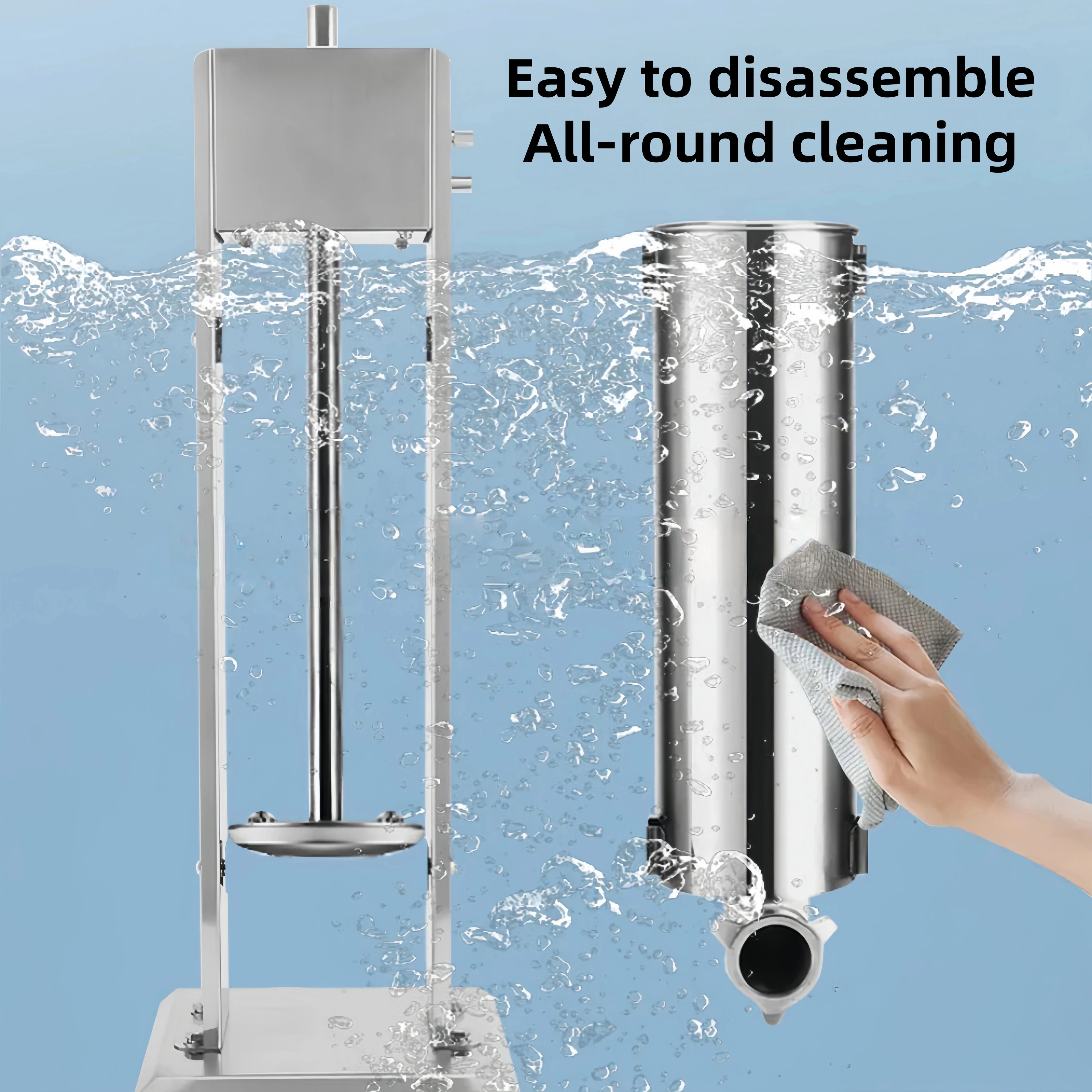 5L Vertical Sausage Stuffer – Manual Stainless Steel Sausage Filling Machine for Home & Commercial Use
