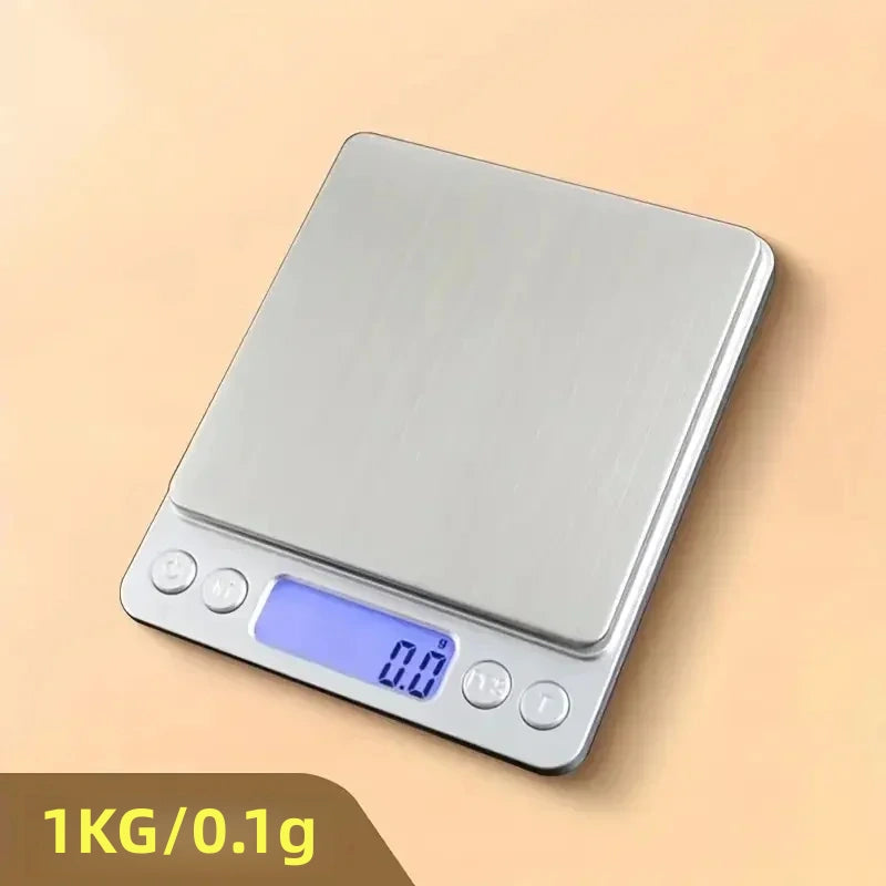 1kg-0.1g High precision jewelry scale Mini electronic pocket weighing portable household kitchen scale food weighing precision