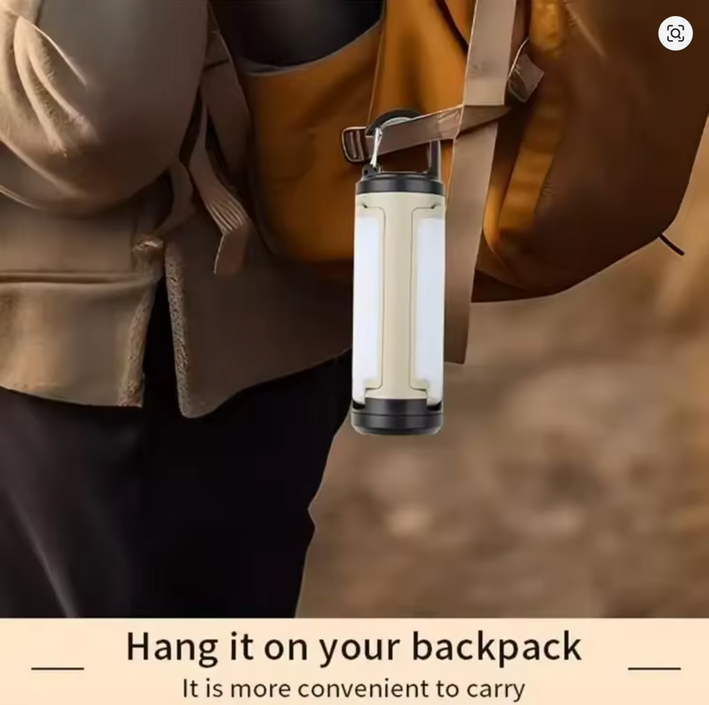 Portable Camping Lantern  6 Modes Adjustable Brightness Hanging Foldable 1200mAh Emergency Light Outdoor