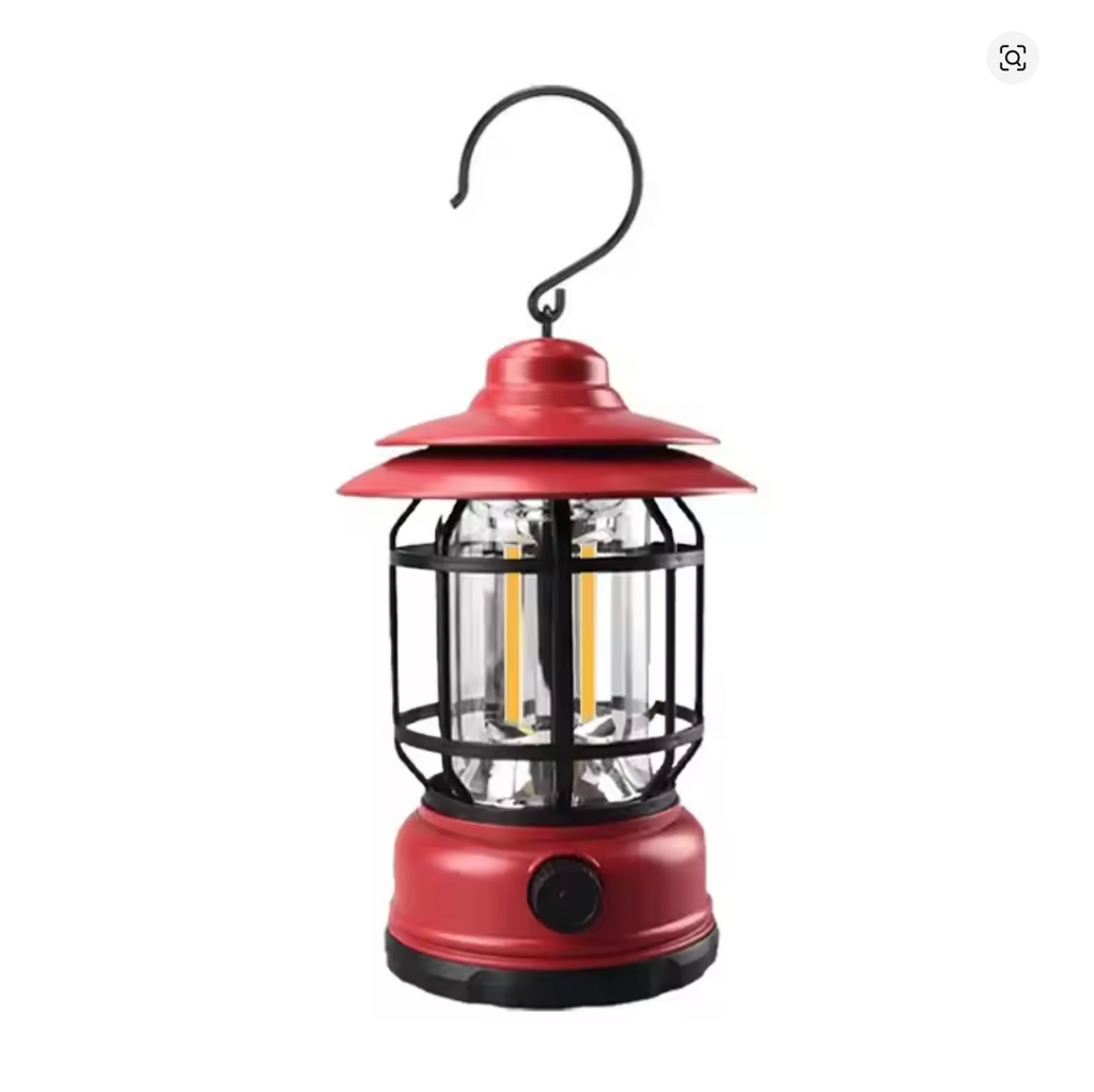 Rechargeable Camping Lantern Stepless Dimming COB Portable Waterproof for Hiking Fishing Emergency Home Power Outages Indoor Out