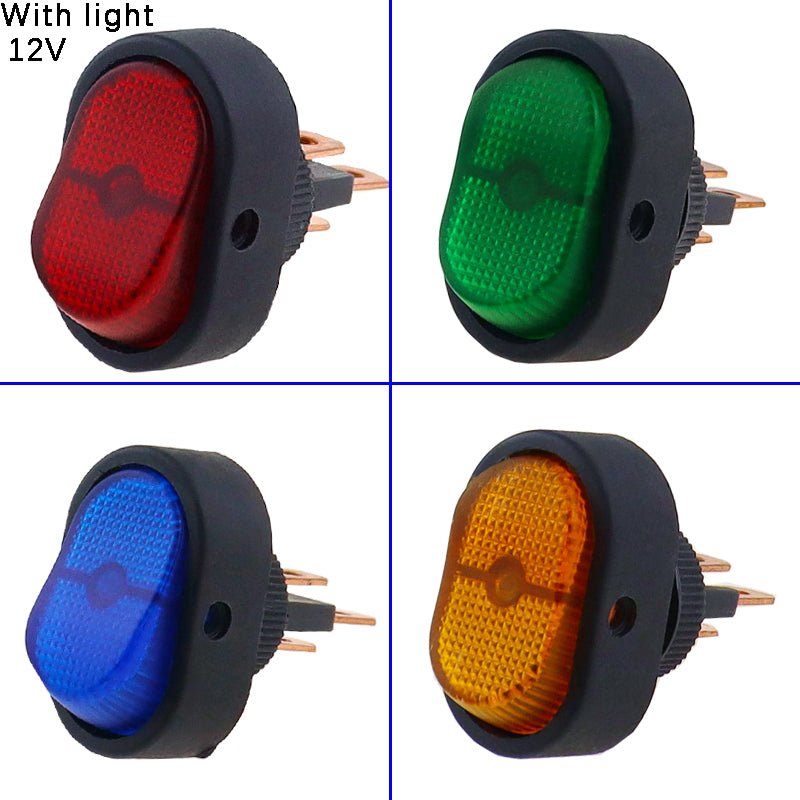 LED Rocker Switch for CAR/BOAT/MARINE Heavy Duty OFF ON 12V 30A