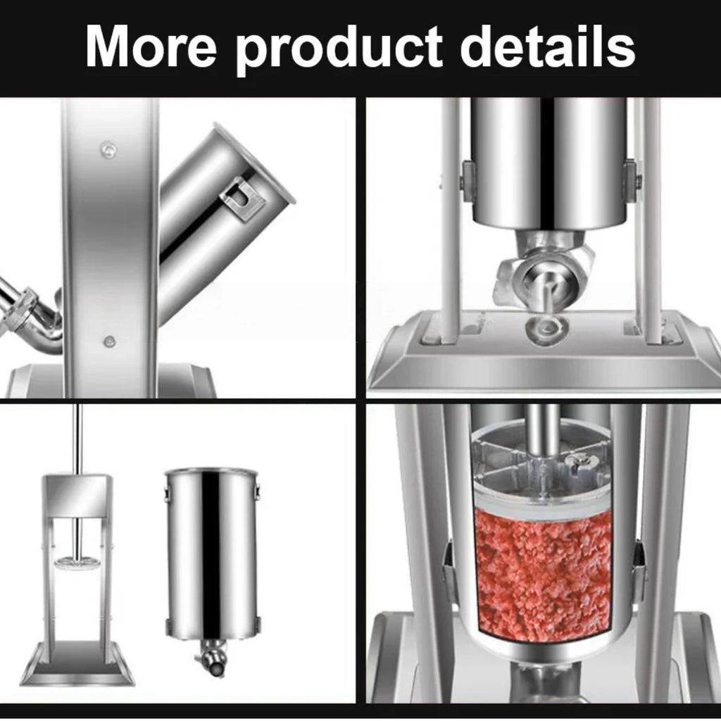 5L Vertical Sausage Stuffer – Manual Stainless Steel Sausage Filling Machine for Home & Commercial Use