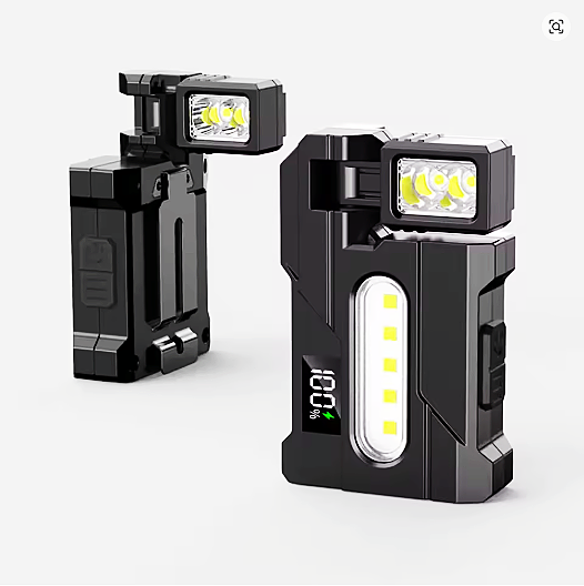 Multifunctional COB Flashlight Super Bright Powerful Pocket Torch Light