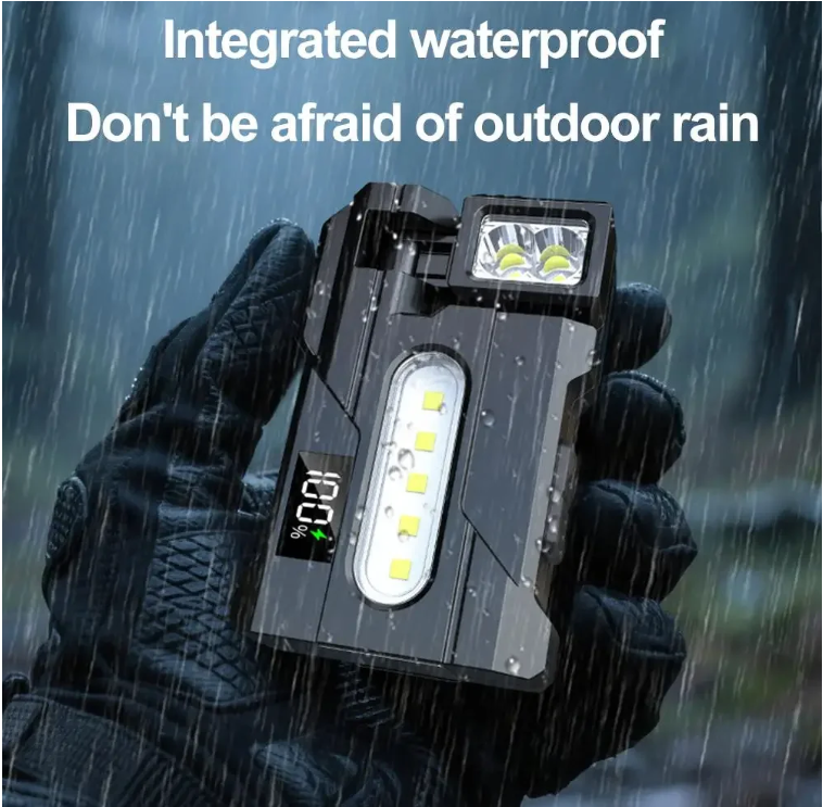 Multifunctional COB Flashlight Super Bright Powerful Pocket Torch Light