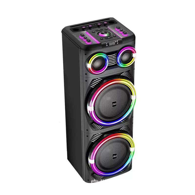 Double 12 Inch Rechargable Party Speakers Bluetooth Loudspeaker Big Karaoke Stereo Subwoofer Bluetooth Speaker