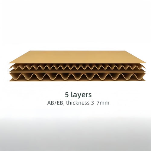 10 PCS 5-layer Thickened and Hardened Cardboard Box Wholesale of Express Moving Packaging Carton Logistics Transportation Turnover Box