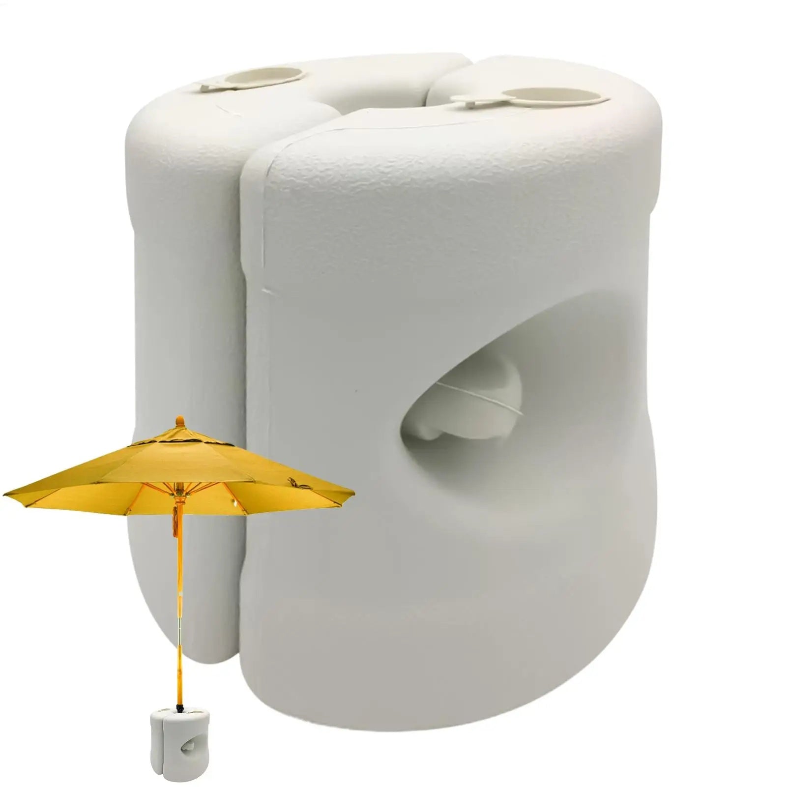 4pcs Heavy Duty Round Umbrella Base, Windproof, Fillable with Water