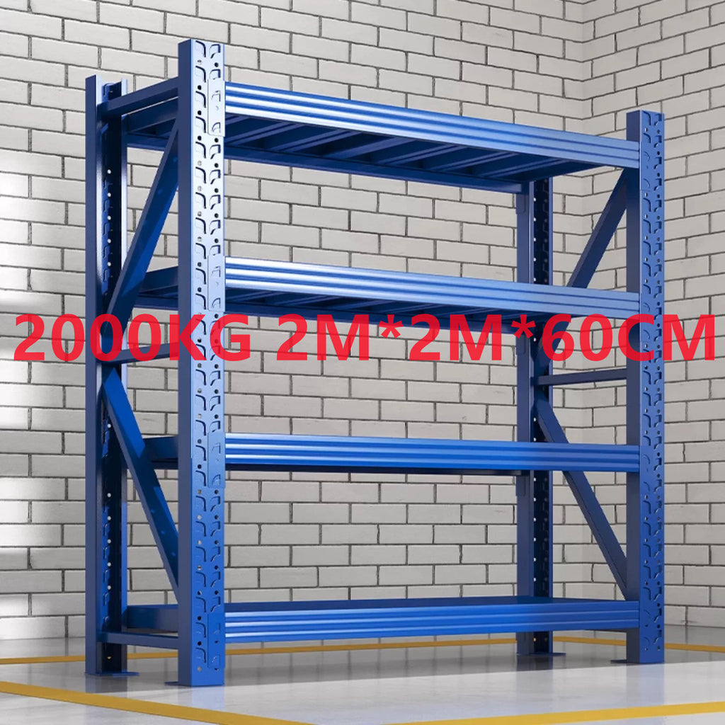 Heavy Duty Racking Shelving with Extra Load Bearing, Thickened and Reinforced