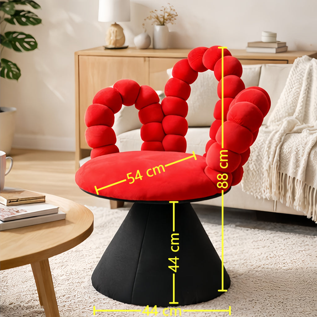 Modern Ergonomic Swivel Chair for Makeup & Home Office