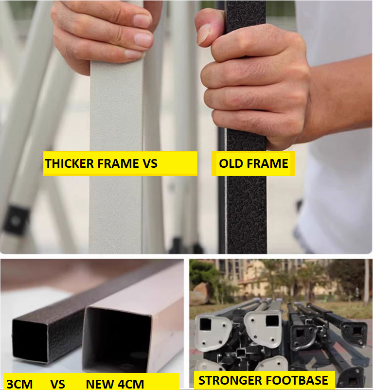 NEW GAZEBO Heavy Duty Frame 3M x 3M With Roof