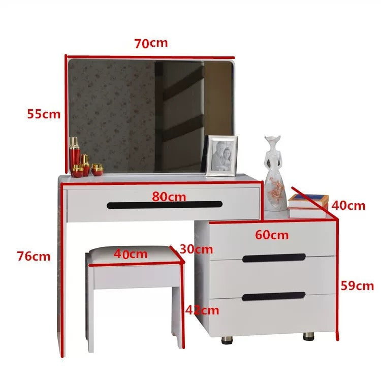 Great Quality Brand New Stylish Dressing Table With Led Mirror